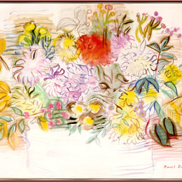 《一束鲜花》劳尔·杜飞(Raoul Dufy)高清作品欣赏