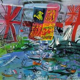 《划船赛》劳尔·杜飞(Raoul Dufy)高清作品欣赏