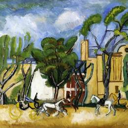 《木材甚大道》劳尔·杜飞(Raoul Dufy)高清作品欣赏