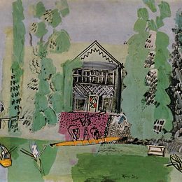 《马恩河上的桨手》劳尔·杜飞(Raoul Dufy)高清作品欣赏