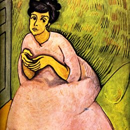 《粉红色的女人》劳尔·杜飞(Raoul Dufy)高清作品欣赏