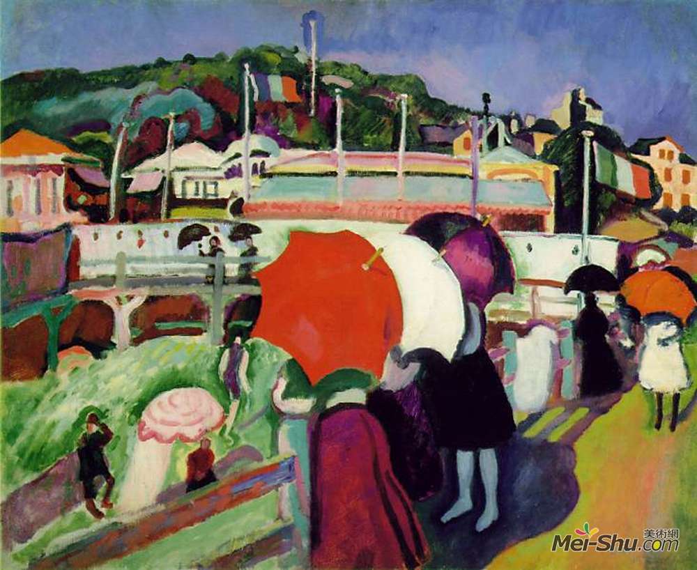 《雨伞》劳尔·杜飞(raoul dufy)高清作品欣赏