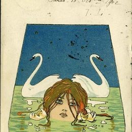 《列达与天鹅》拉斐尔基什内尔(Raphael Kirchner)高清作品欣赏