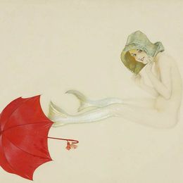 《美人鱼》拉斐尔基什内尔(Raphael Kirchner)高清作品欣赏