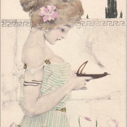 《雅典少女》拉斐尔基什内尔(Raphael Kirchner)高清作品欣赏