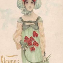 《爱花》拉斐尔基什内尔(Raphael Kirchner)高清作品欣赏