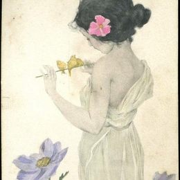 《雅典少女》拉斐尔基什内尔(Raphael Kirchner)高清作品欣赏