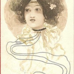 《女孩们围成一圈》拉斐尔基什内尔(Raphael Kirchner)高清作品欣赏