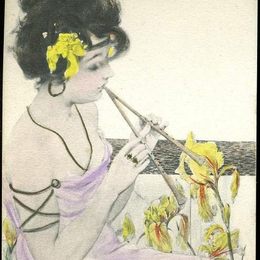 《雅典少女》拉斐尔基什内尔(Raphael Kirchner)高清作品欣赏