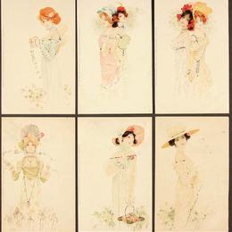 《现代女孩》拉斐尔基什内尔(Raphael Kirchner)高清作品欣赏