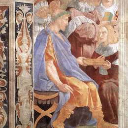 拉斐尔(Raphael)高清作品:Justinian Presenting the Pandects to Trebonianus (Stanza del