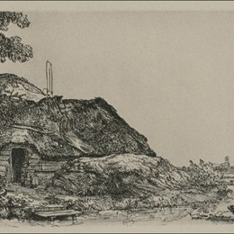 《有帆的大景观》伦勃朗(Rembrandt)高清作品欣赏