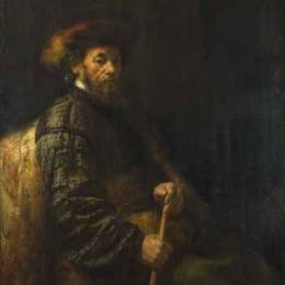 《坐着的人》伦勃朗(Rembrandt)高清作品欣赏