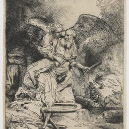 《亚伯拉罕的牺牲》伦勃朗(Rembrandt)高清作品欣赏