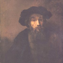 《戴着贝雷帽的胡子男人》伦勃朗(Rembrandt)高清作品欣赏