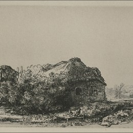 《运河与天鹅的风景》伦勃朗(Rembrandt)高清作品欣赏