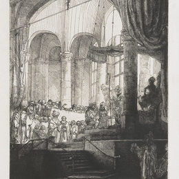 《美狄亚或杰森与克鲁萨的婚姻》伦勃朗(Rembrandt)高清作品欣赏
