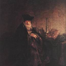 《老拉比》伦勃朗(Rembrandt)高清作品欣赏