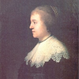 伦勃朗(Rembrandt)高清作品:Portrait of Princess Amalia van Solms