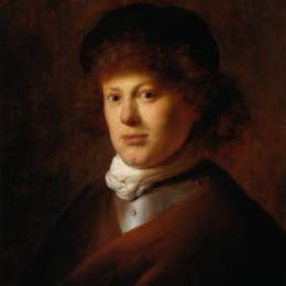 伦勃朗(Rembrandt)高清作品:Portrait of Rembrandt van Rijn