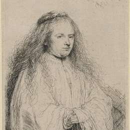 《萨斯基亚为圣。凯瑟琳》伦勃朗(Rembrandt)高清作品欣赏