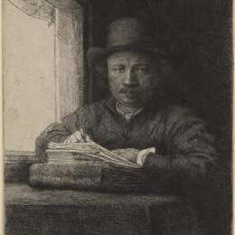 《自画像》伦勃朗(Rembrandt)高清作品欣赏
