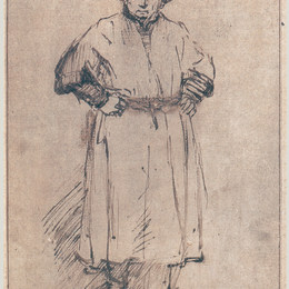 《演播室服装的自画像》伦勃朗(Rembrandt)高清作品欣赏