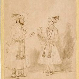 《Shah Jahan和Dara Shikoh》伦勃朗(Rembrandt)高清作品欣赏