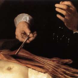 伦勃朗(Rembrandt)高清作品:The Anatomy Lesson of Dr. Nicolaes Tulp(fragment)