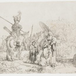 《太监的洗礼》伦勃朗(Rembrandt)高清作品欣赏