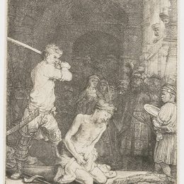 《施洗约翰的斩首》伦勃朗(Rembrandt)高清作品欣赏