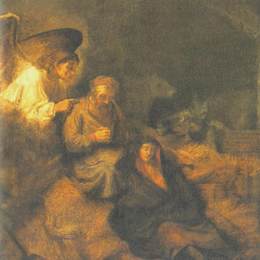 《圣约瑟夫的梦》伦勃朗(Rembrandt)高清作品欣赏