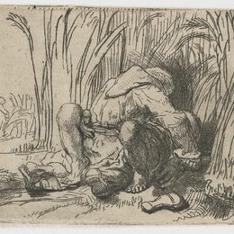 《麦田里的和尚》伦勃朗(Rembrandt)高清作品欣赏