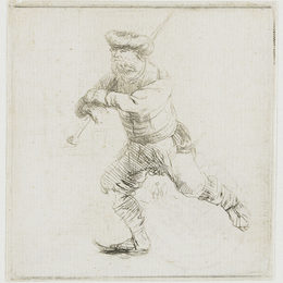 《滑冰者》伦勃朗(Rembrandt)高清作品欣赏