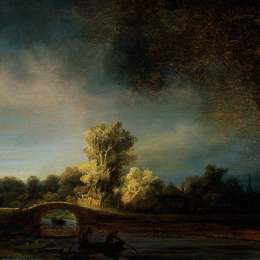 《石桥》伦勃朗(Rembrandt)高清作品欣赏