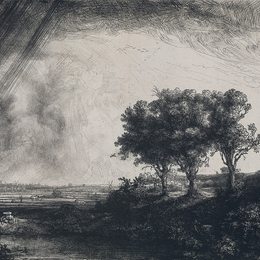 《三棵树》伦勃朗(Rembrandt)高清作品欣赏