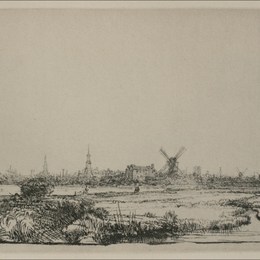 《阿姆斯特丹观》伦勃朗(Rembrandt)高清作品欣赏