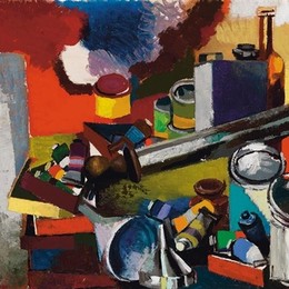 《表和对象研究》雷纳托·古图索(Renato Guttuso)高清作品欣赏