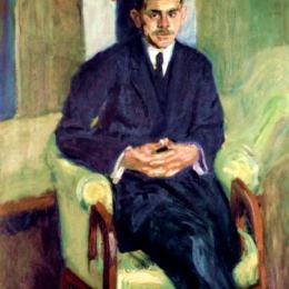 《坐着的人的肖像》理查德德·盖斯特尔(Richard Gerstl)高清作品欣赏