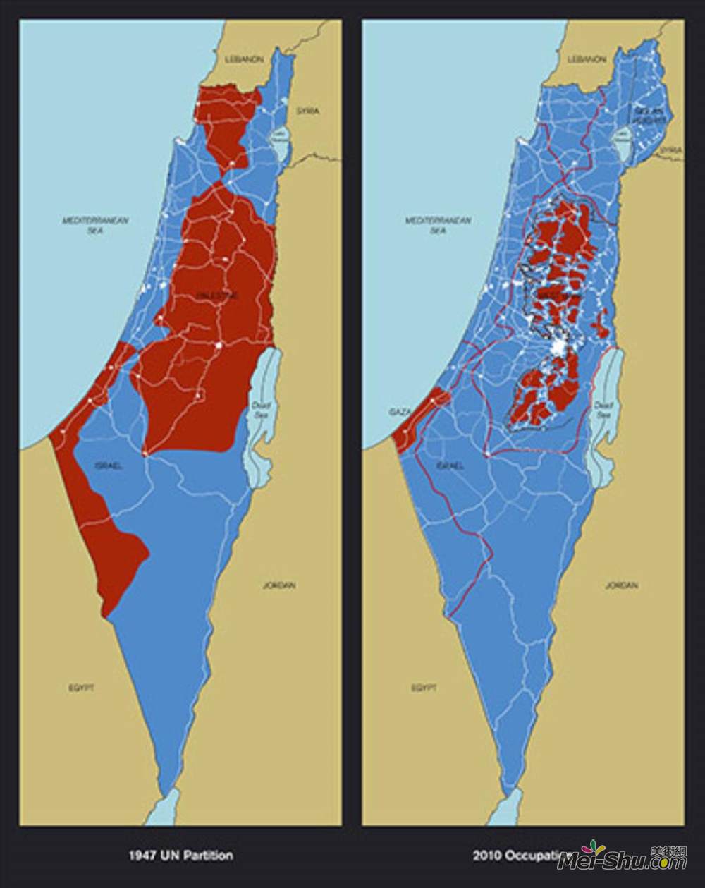 理查德德·哈密尔顿(richard hamilton)高清作品《巴勒斯坦地图》