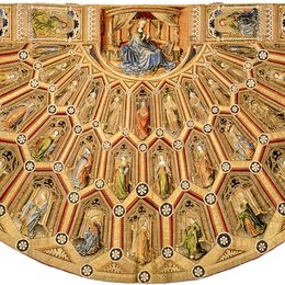 《金羊毛勋章的礼拜仪式》罗伯特.康宾(Robert Campin)高清作品欣赏