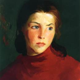 《爱尔兰女孩（Mary Lavelle）》罗伯特·亨利(Robert Henri)高清作品欣赏