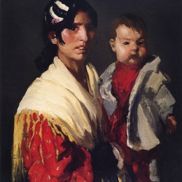 《玛丽亚和安慰》罗伯特·亨利(Robert Henri)高清作品欣赏