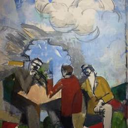 《征服空气》罗杰·德·拉·弗雷纳耶(Roger de La Fresnaye)高清作品欣赏