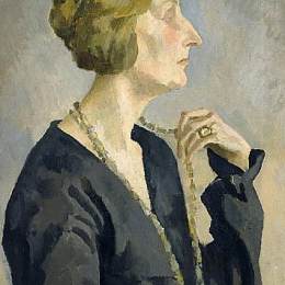 《伊迪丝西特韦尔的肖像》罗杰·弗莱(Roger Fry)高清作品欣赏