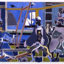 《的回报的奥德赛》罗马勒·比尔登(Romare Bearden)高清作品欣赏