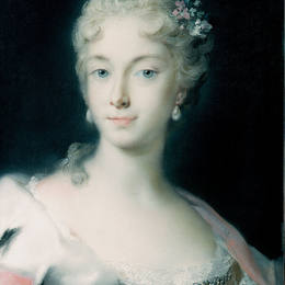 《玛丽亚特里萨，哈布斯堡大公》罗萨尔巴·卡列拉(Rosalba Carriera)高清作品欣赏