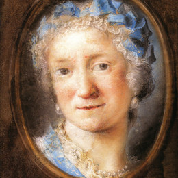 《自画像》罗萨尔巴·卡列拉(Rosalba Carriera)高清作品欣赏