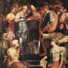 《圣母的婚姻》罗素·菲伦蒂诺(Rosso Fiorentino)高清作品欣赏