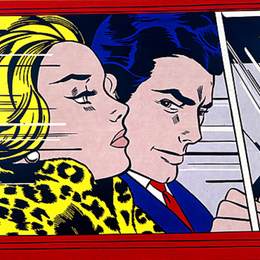 《在车里》罗伊·李奇登斯坦(Roy Lichtenstein)高清作品欣赏